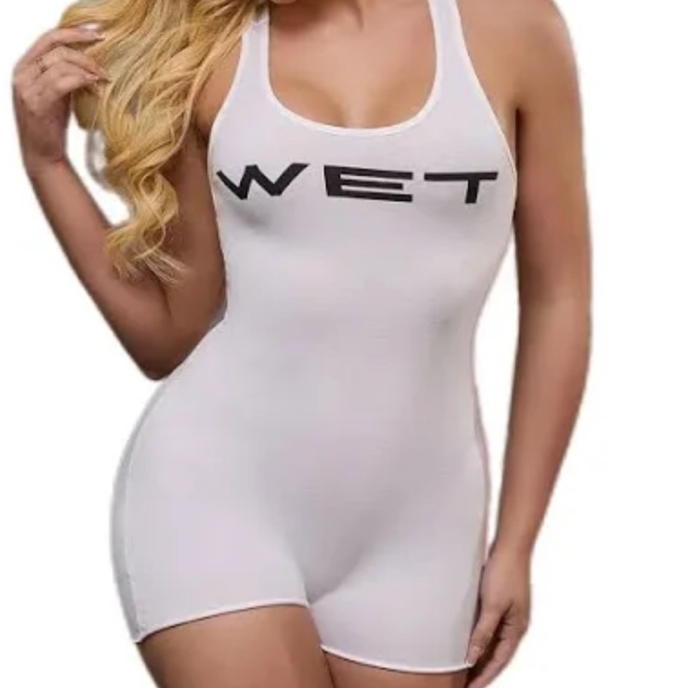 yezzy white bodysuit